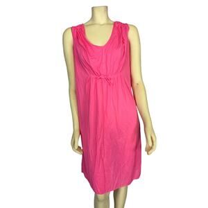 Vintage Nani Flower Hot Pink Nylon Nightgown size Large